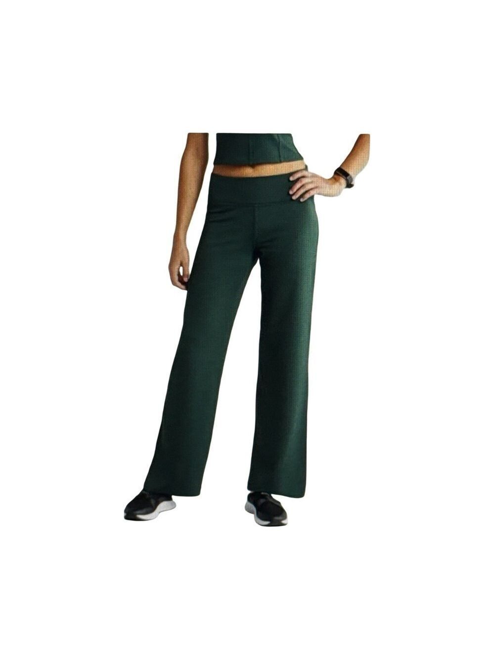 Zella Soft Agile Wide Leg Pants. Green Park